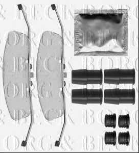 BORG & BECK bbk1268 -  Комплектующие, колодки дискового тормоза